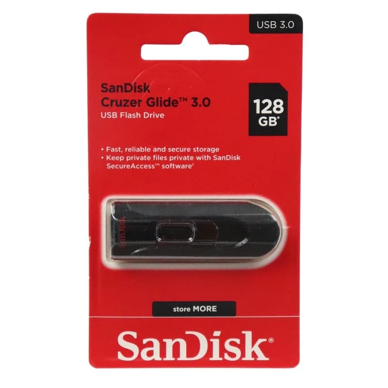 فلش سن دیسک Cruzer Glide CZ600 USB 3 ظرفیت 128 گیگابایت — تصویر ۳