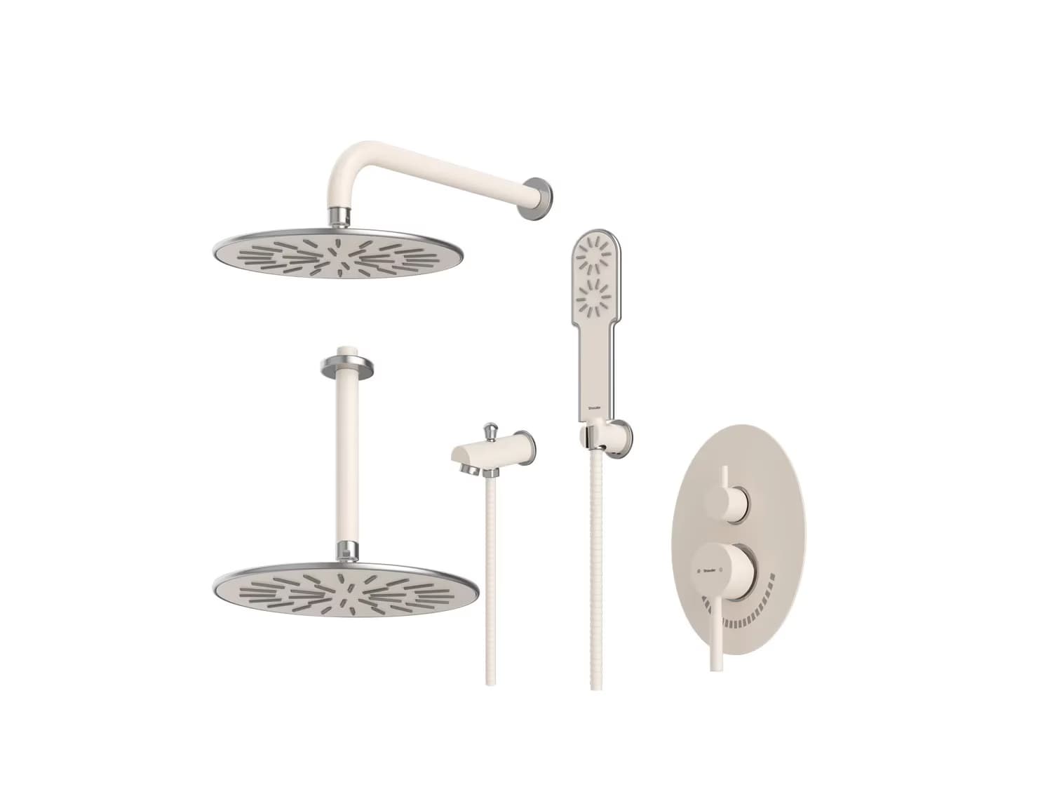 شیر توکار مدل روگن BRASS | شیری کروم | تیپ چهار