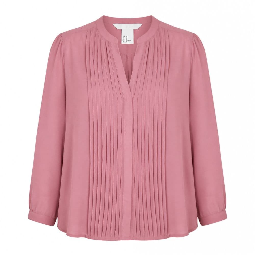 بلوز زنانه اورجینال برند H&M وارداتی رنگ کالباسی سایز 42 تا 46 کد 3301