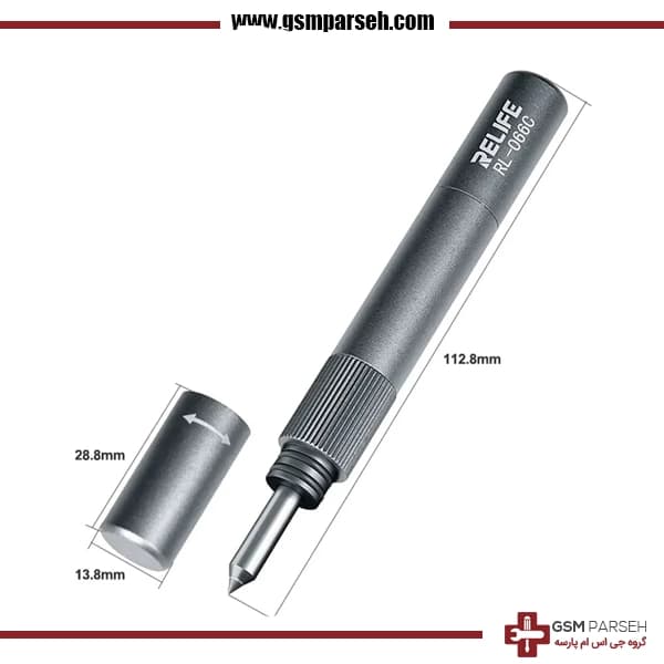 قلم گلس شکن – شیشه شکن مناسب برای تعویض در پشت آیفون برند ریلایف مدل RL-066C