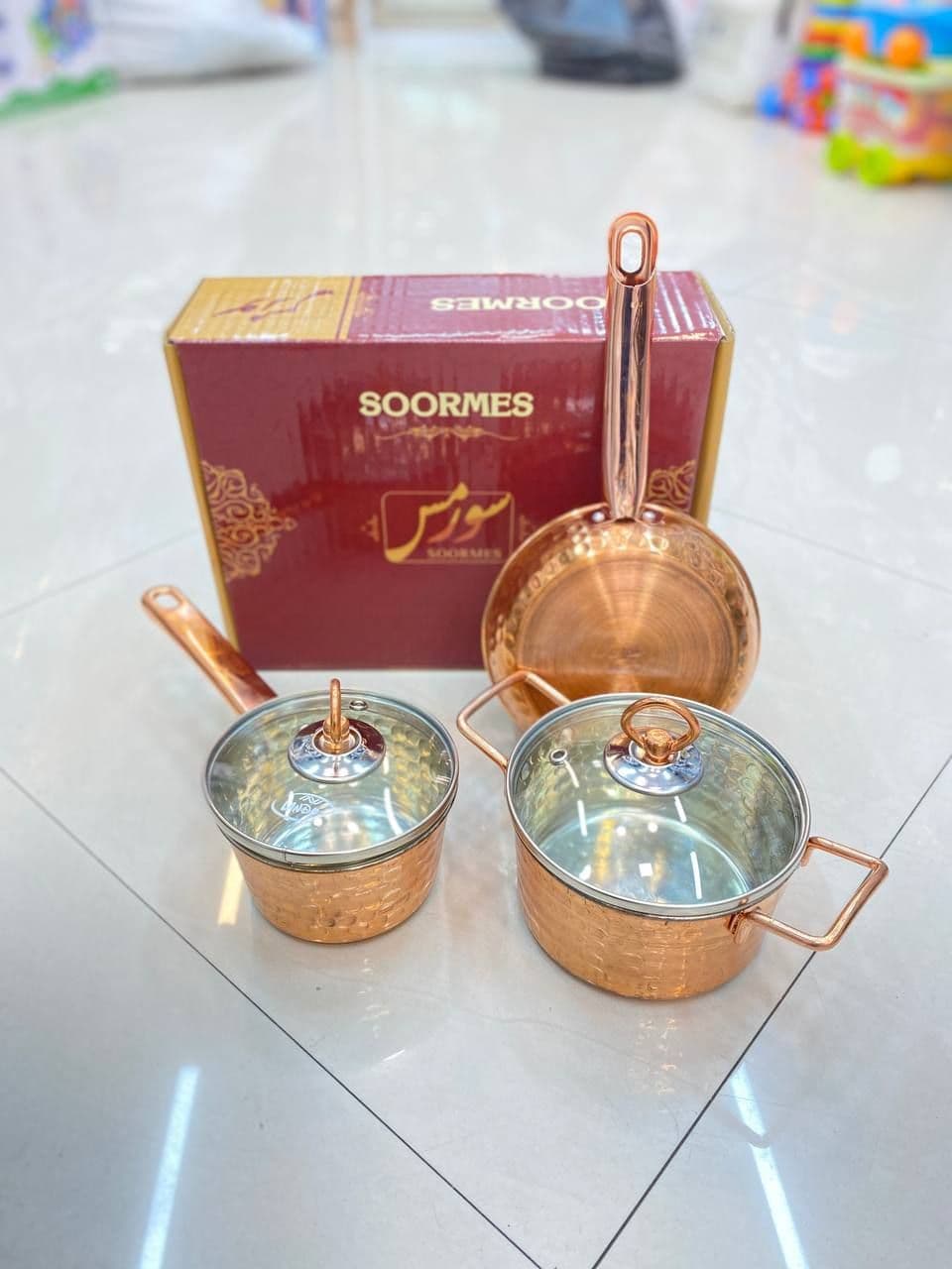 سرویس قابلمه کودک مسی 5 تکه سورمس Soormes — تصویر ۲