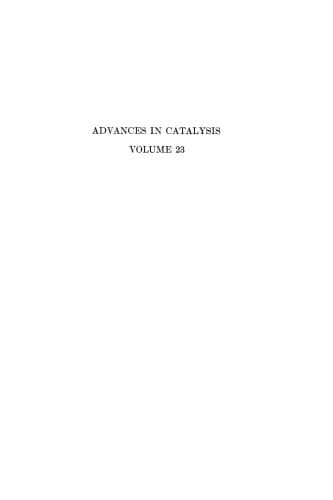 کتاب Advances in Catalysis 23 نسخه کامل