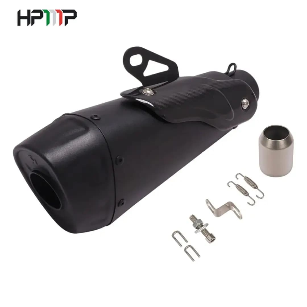 اگزوز قهرمانی تیتانیوم طرح HPP (کد ۳۱) – هیلایت سوخته + گارد کربن — تصویر ۳