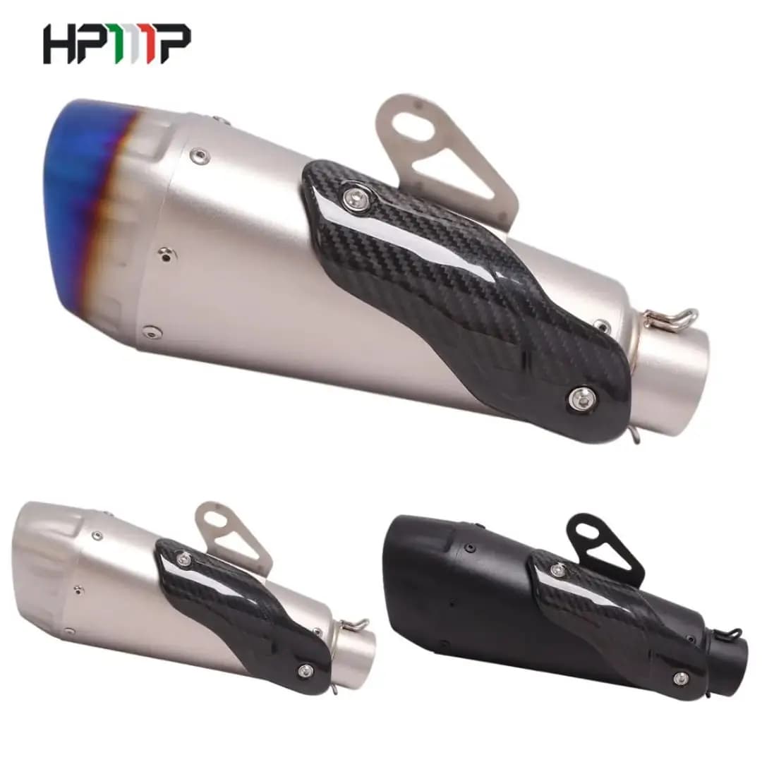 اگزوز قهرمانی تیتانیوم طرح HPP (کد ۳۱) – هیلایت سوخته + گارد کربن — تصویر ۲