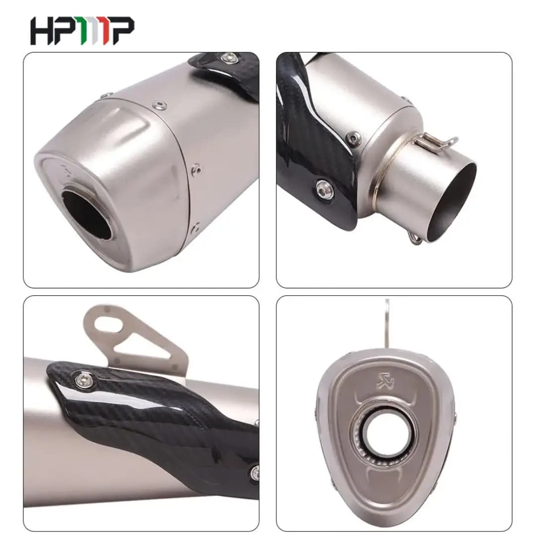 اگزوز قهرمانی تیتانیوم طرح HPP (کد ۳۱) – هیلایت سوخته + گارد کربن — تصویر ۴