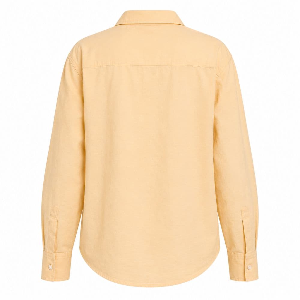 شومیز بیسیک هلویی وارداتی برند Zara Spain سایز 38 تا 42 کد 3231 — تصویر ۲