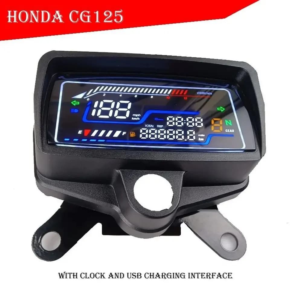 کیلومتر(لیزری) دیجیتال موتور سیکلت هوندا CG125 مدل USB دار