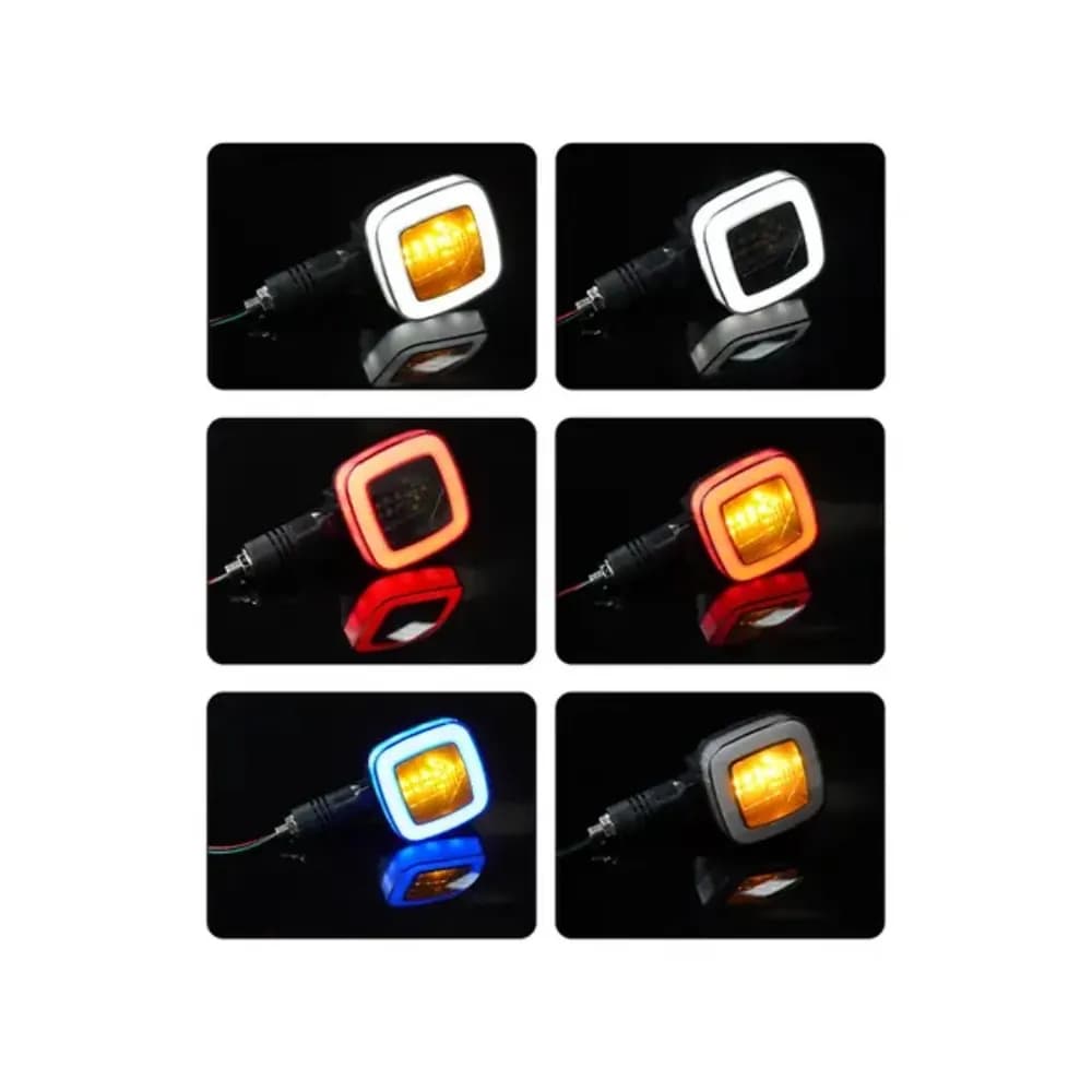 راهنما LED دو رنگ نئون‌دار مدل مربعی — تصویر ۲