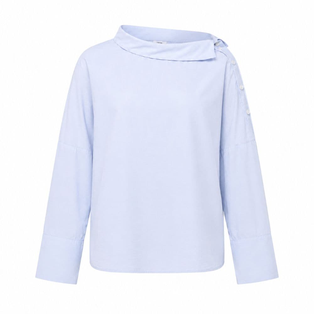 شومیز نخی تابستانی آبی مدل کژوال یونیک برند Zara کد 3143
