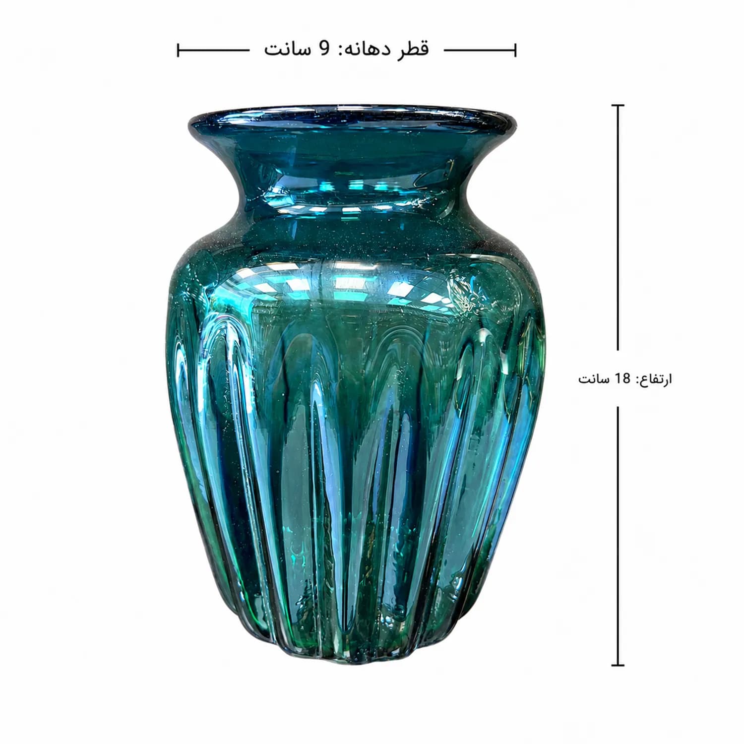 گلدان دکوری رومیزی شقایق — تصویر ۳