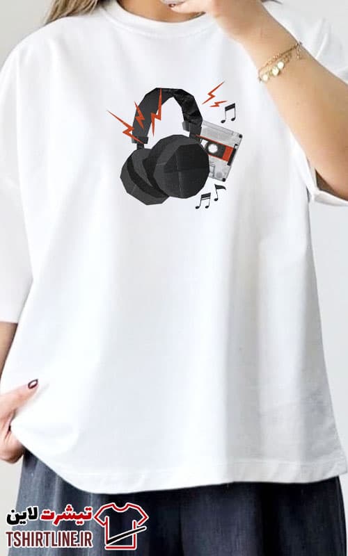 تیشرت اورجینال طرح هدفون headphones | کد 305