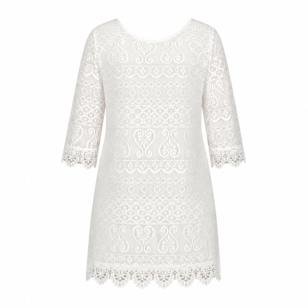 ست خارجی پیراهن و تاپ مجلسی زنانه سفید سایز 40 تا 44 برند H&M کد 3070 — تصویر ۴
