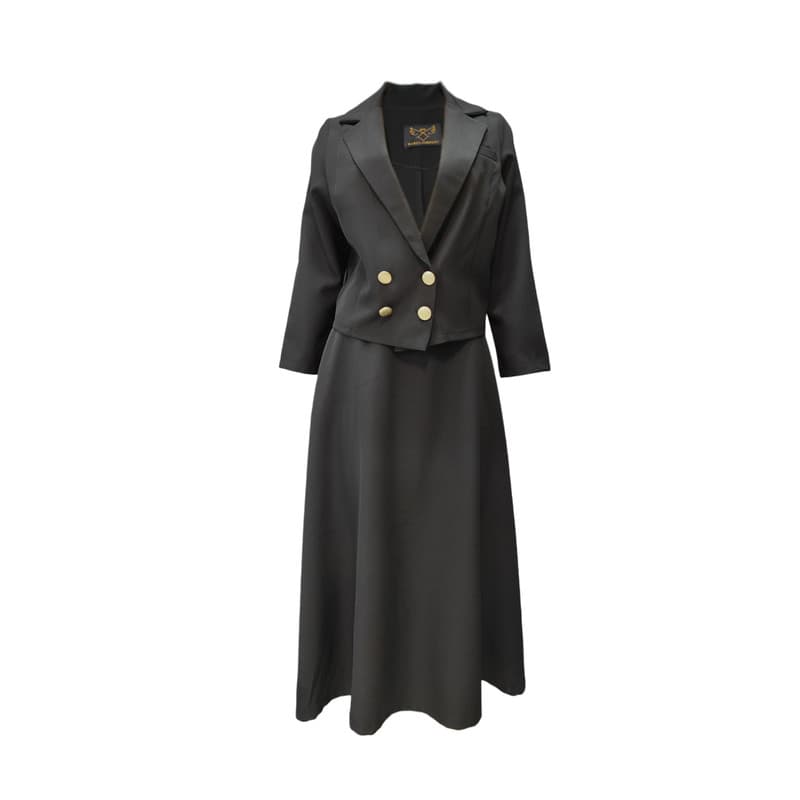 ست کت و دامن زنانه مدل دکمه دار