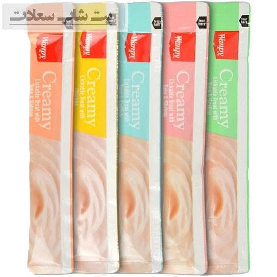 بستنی گربه ونپی با طعم های مختلف Wanpy Creamy Treat Assorted بسته 25 عددی — تصویر ۶