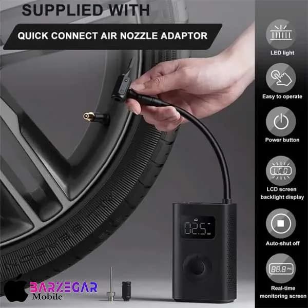 پمپ باد میجیا (شیائومی) مدل Mijia Air Compressor 2 MJCQB06QW — تصویر ۹
