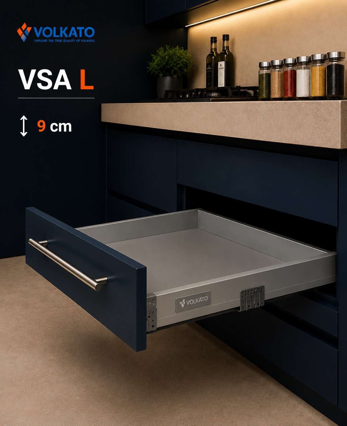 ریل بدنه دار ارتفاع کوتاه دگنو کد VSA L