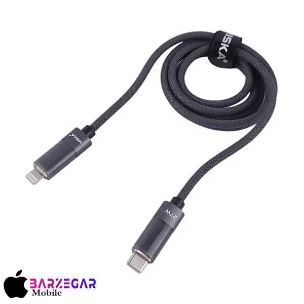 کابل تبدیل Type-C به لایتنینگ هیسکا مدل Hiska LX-821CL طول 1m — تصویر ۲