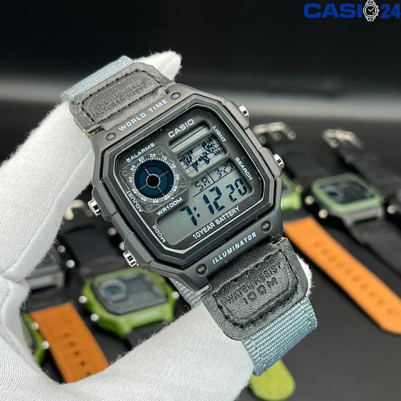ساعت مچی کاسیو جهان نما CASIO WORLD TIME AE-1200-b5 — تصویر ۲
