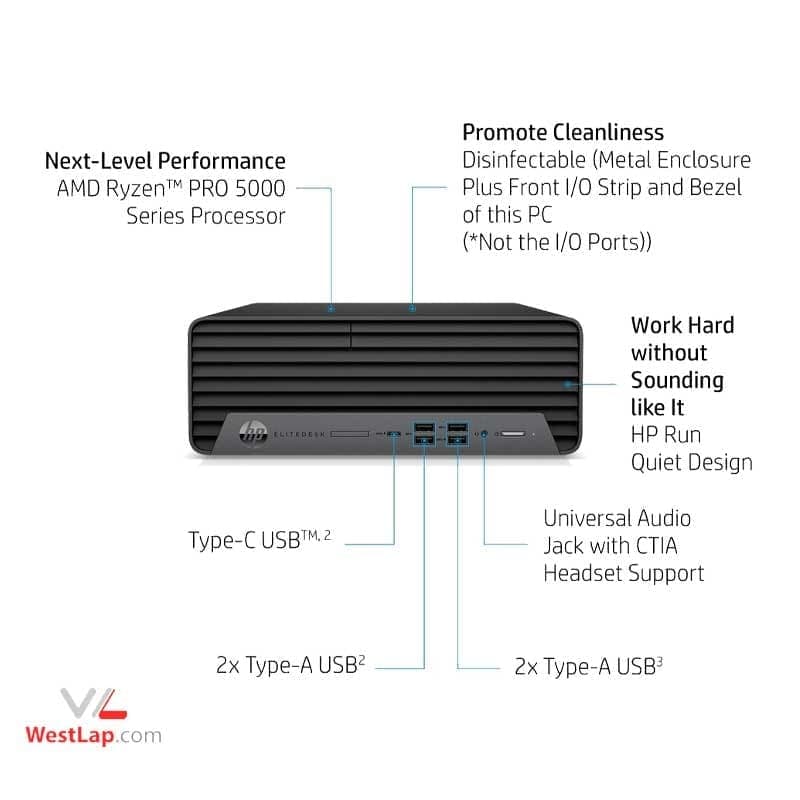 کیس HP EliteDesk 805 G8 Small Form Factor PC — تصویر ۳