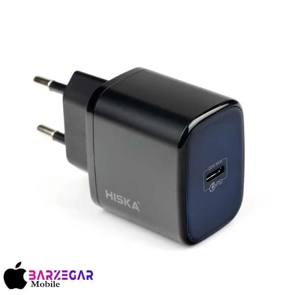 شارژر دیواری 25W هیسکا مدل Hiska H-127EU (دو پین)