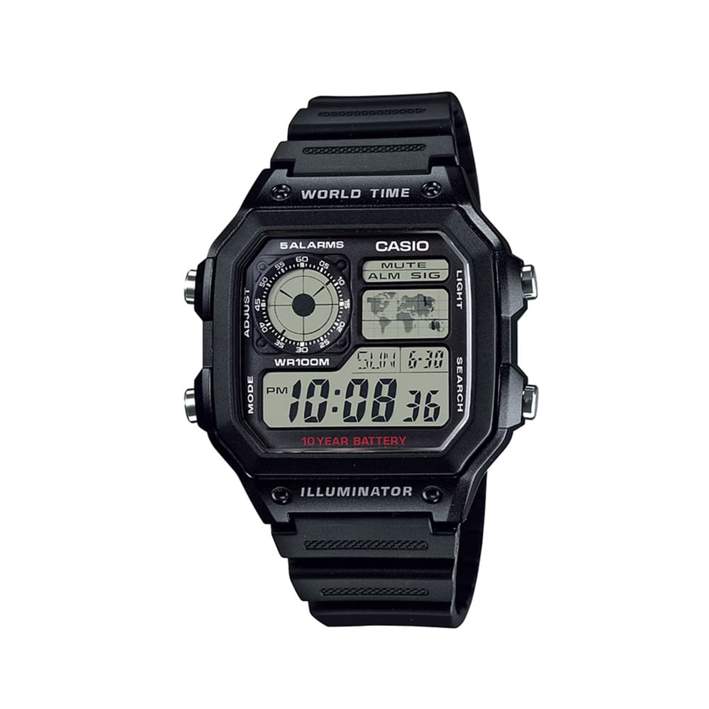 ساعت مچی کاسیو جهان نما CASIO-AE-1200WH-1A
