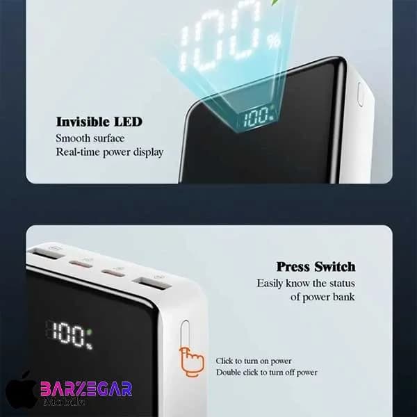 پاوربانک 20W الدینیو مدل Ldnio PQ22 ظرفیت 20000mA/h — تصویر ۶