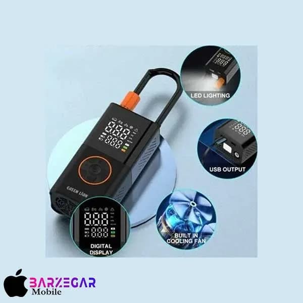 پمپ باد قابل حمل خودرو گرین لاین مدل Greenlion GTI-01 — تصویر ۵