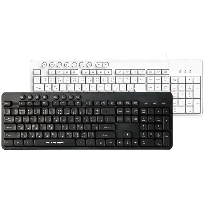کیبورد میتسوشیدا مدل K533 سفید