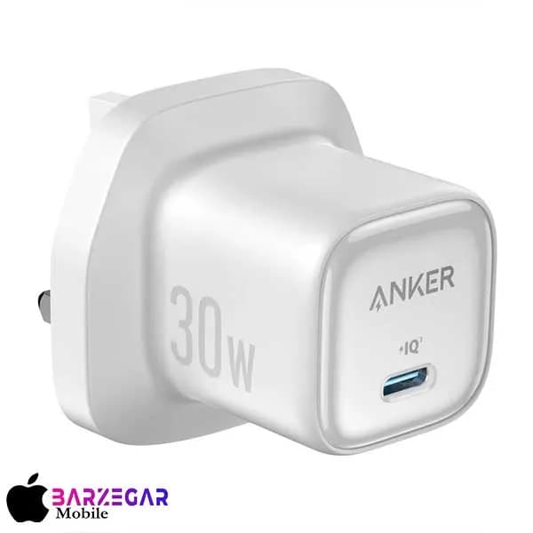 شارژر دیواری 30W انکر مدل Anker Zolo A2698K21 (3 پین) – اصل