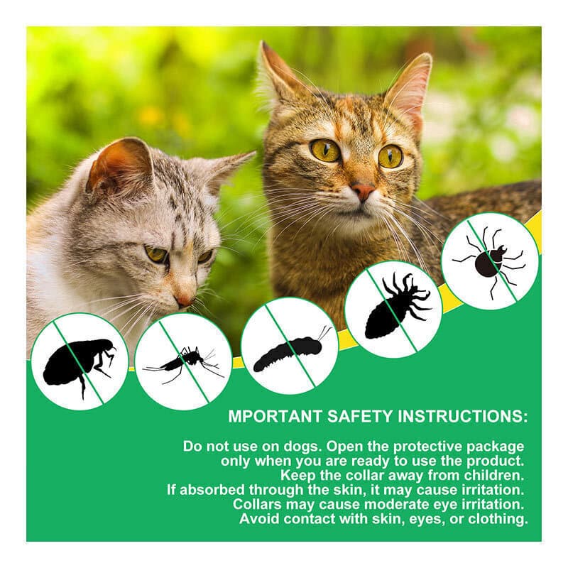 قلاده ضدکک و کنه گربه اویمال خاکستری Oimmal Grey Flea & Tick Collar For Cats — تصویر ۳