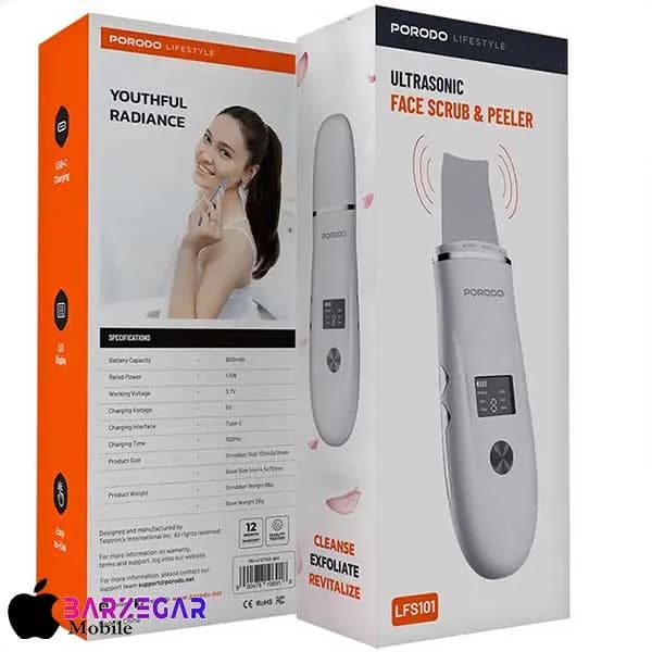 دستگاه لایه بردار و اسکراب صورت پرودو Porodo Ultrasonic Face Scrub & Peeler LFS101 — تصویر ۷