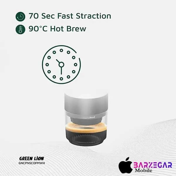 اسپرسو ساز قابل حمل گرین لاین مدل Green Lion Campinas Portable Coffee Maker 80mL — تصویر ۶