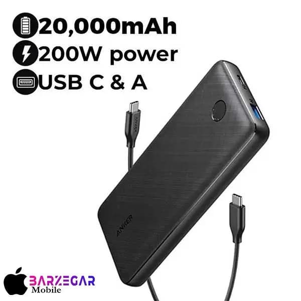 پاوربانک 15W انکر مدل Anker A1268 ظرفیت 20000mA/h — تصویر ۴