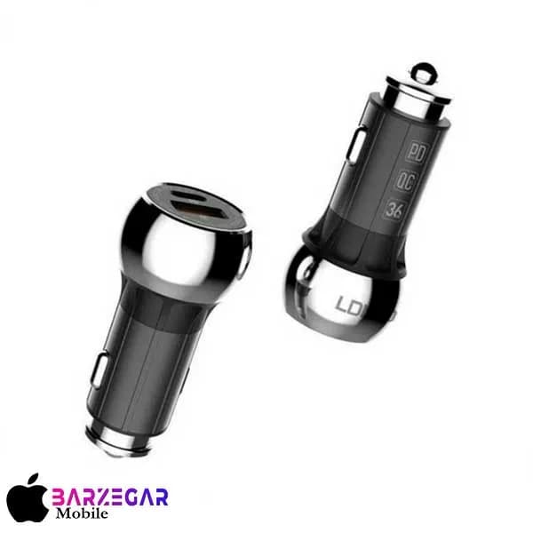 شارژر فندکی فست شارژ الدینیو مدل Ldnio C1 + کابل Type-C — تصویر ۶