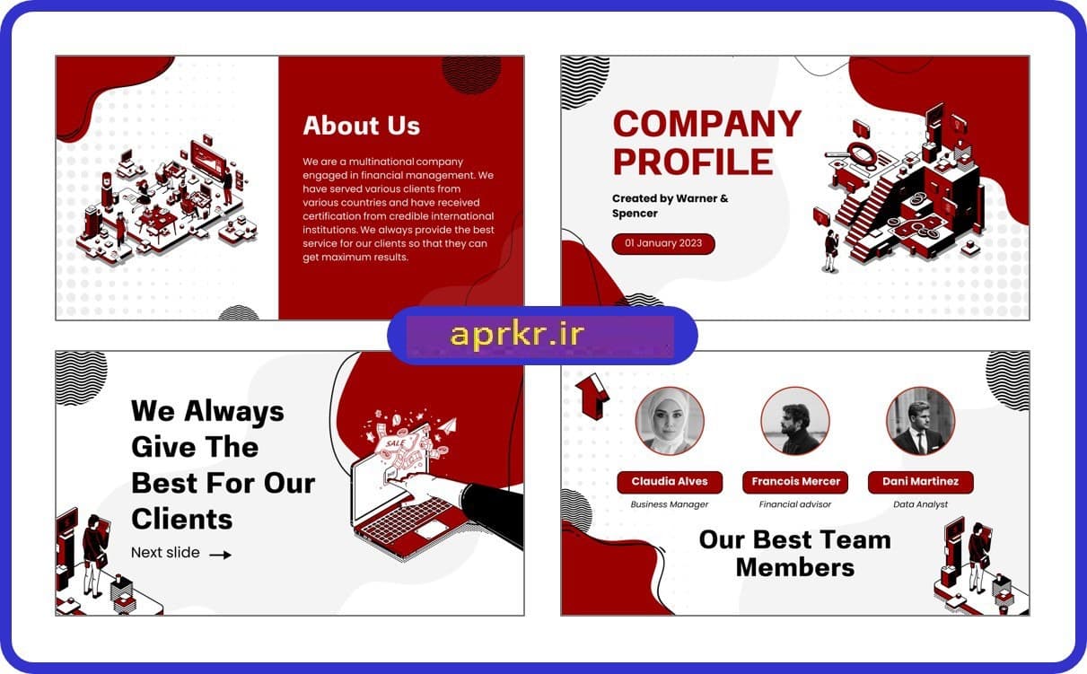 قالب پاورپوینت شرکتی