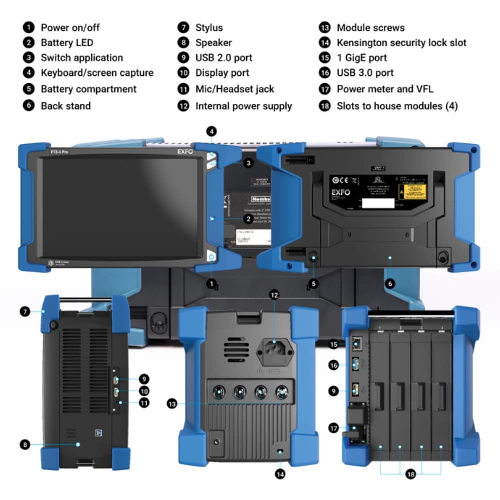 دستگاه EXFO FTB-4 Pro با ماژول FTB-88810 — تصویر ۲