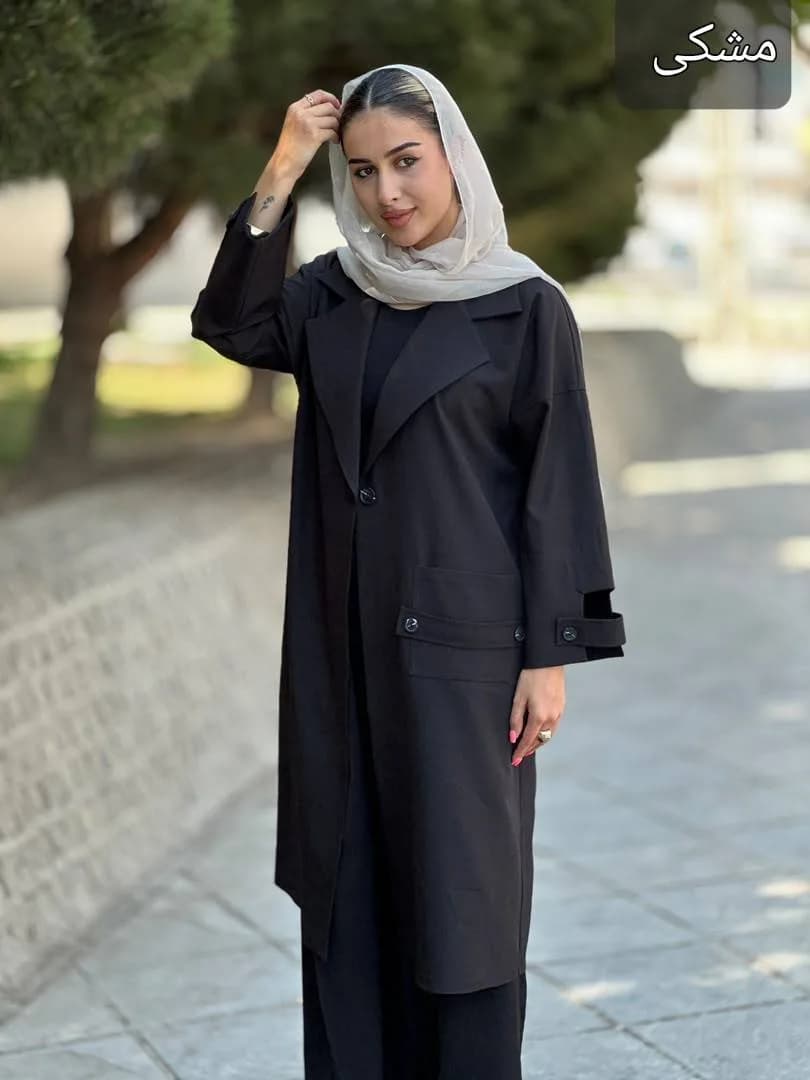 مانتو بلند مونا — تصویر ۴