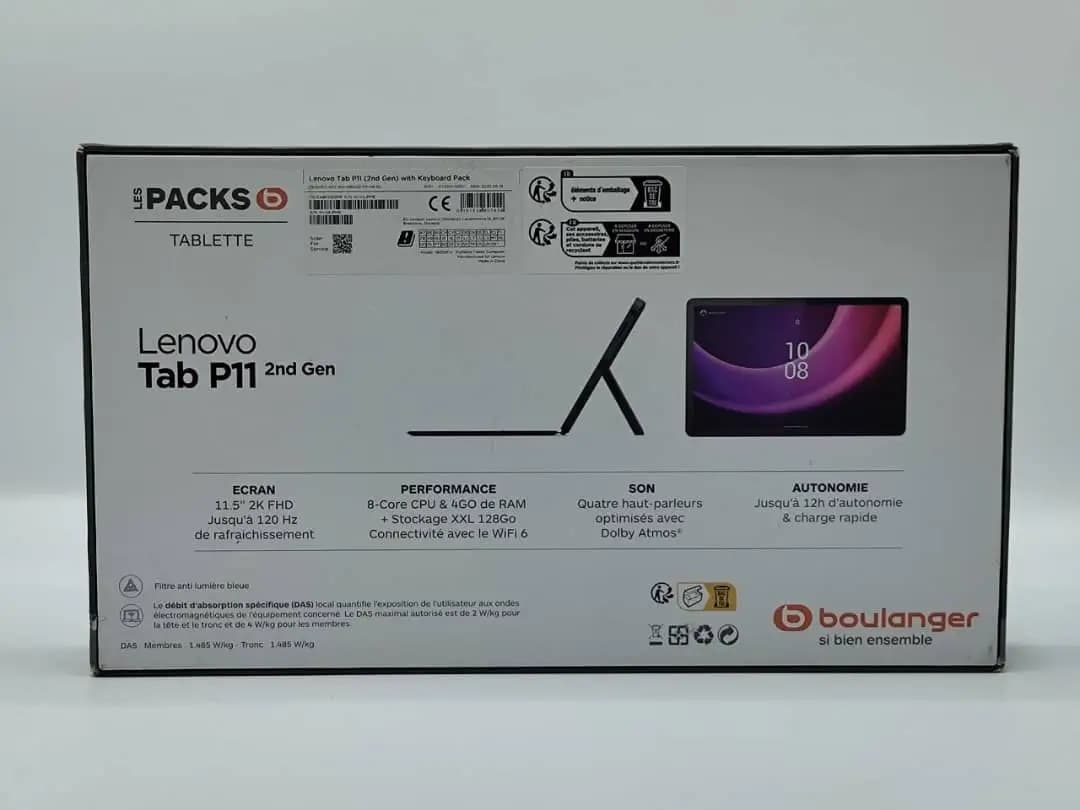 تبلت اندرویدی نو جعبه باز Lenovo Pack Tab P11 2nd Gen Cover & Keyboard — تصویر ۸