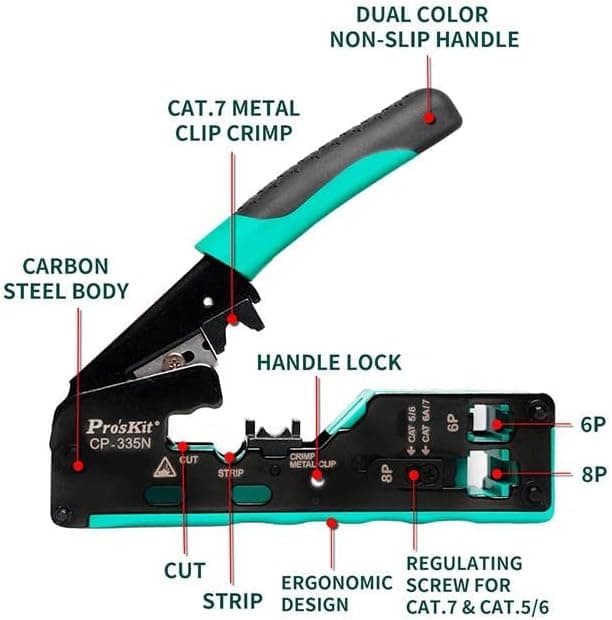پروسکیت Pro’sKit CAT.7 CP-335N — تصویر ۶