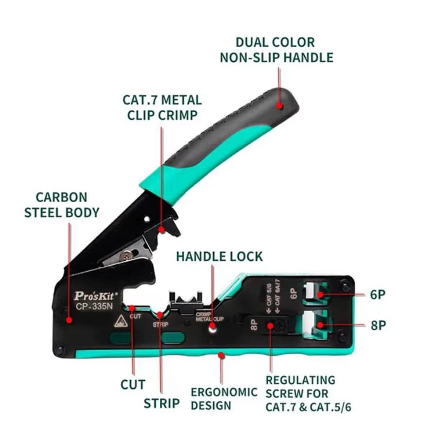 پروسکیت Pro’sKit CAT.7 CP-335N — تصویر ۳