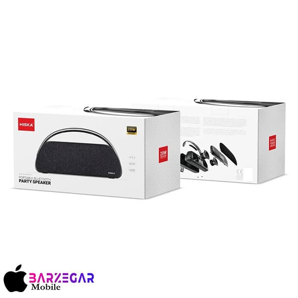 اسپیکر بلوتوثی قابل حمل 20W هیسکا مدل Hiska B66 — تصویر ۶