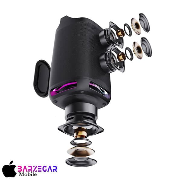 اسپیکر بلوتوثی قابل حمل 80W هیسکا مدل Hiska B172 — تصویر ۵