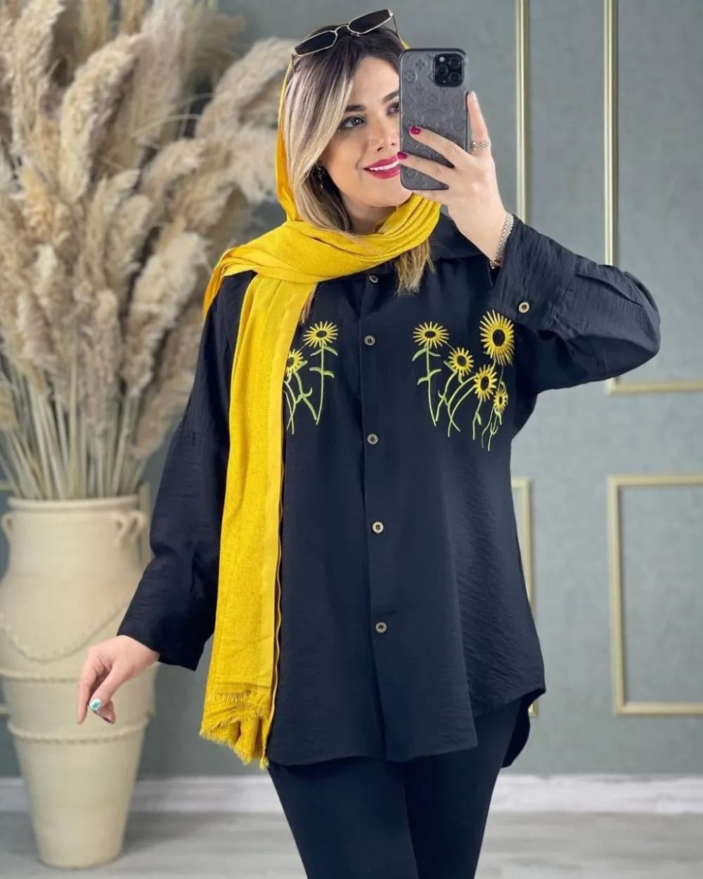 تونیک مانتویی آفتابگردون — تصویر ۵