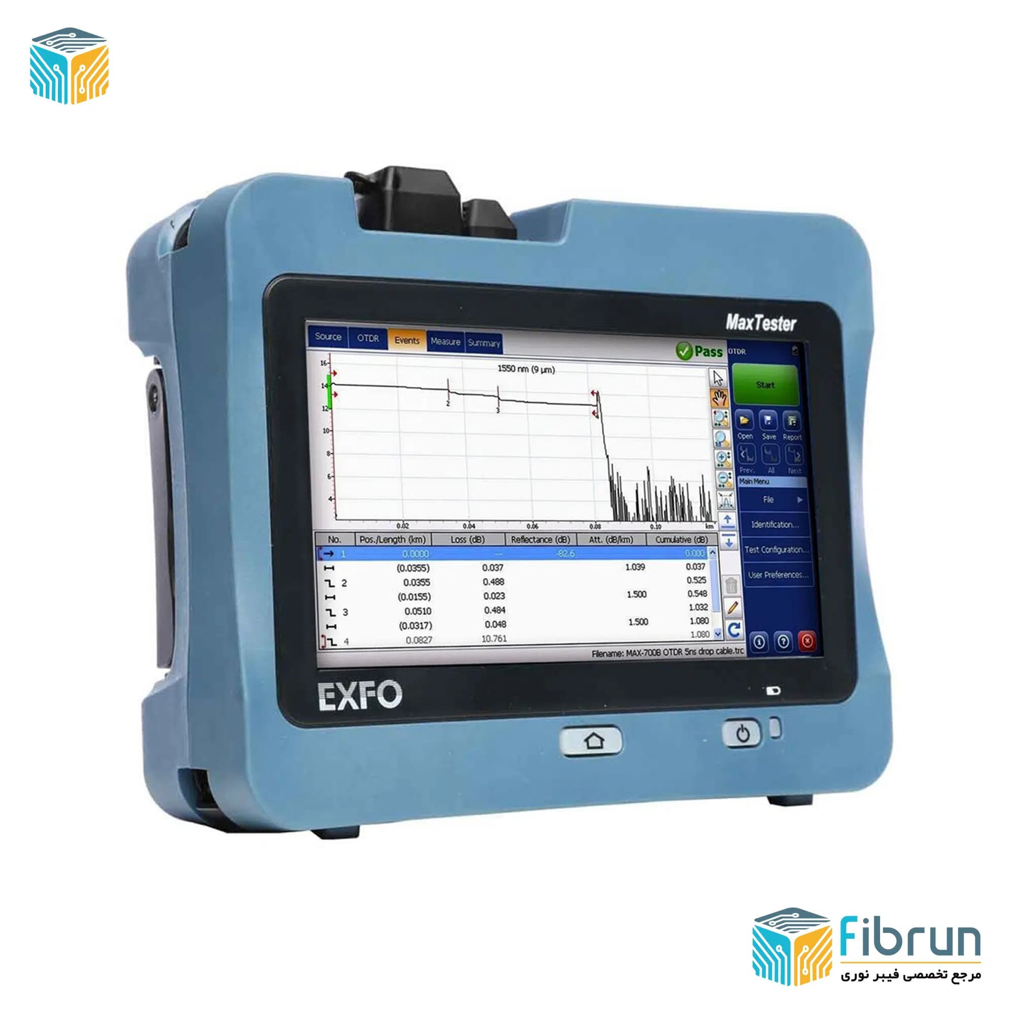 دستگاه OTDR EXFO MaxTester 715B — تصویر ۵