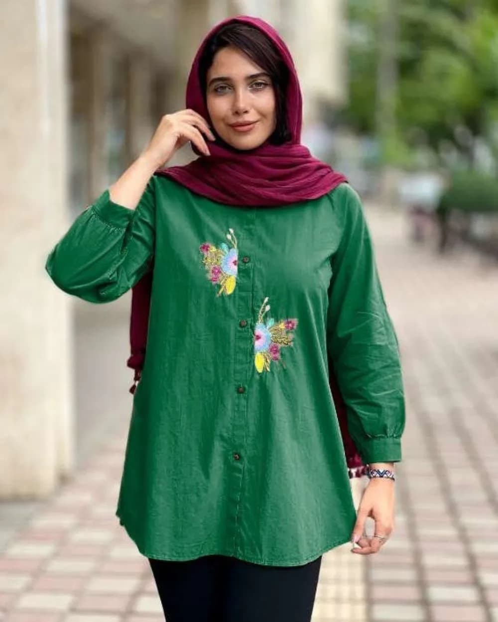 شومیز مانتویی تیارا — تصویر ۳