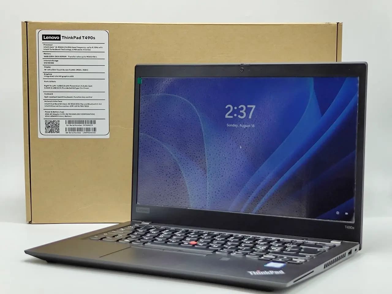 لپتاپ استوک با جعبه Lenovo ThinkPad T490S Touch — تصویر ۹