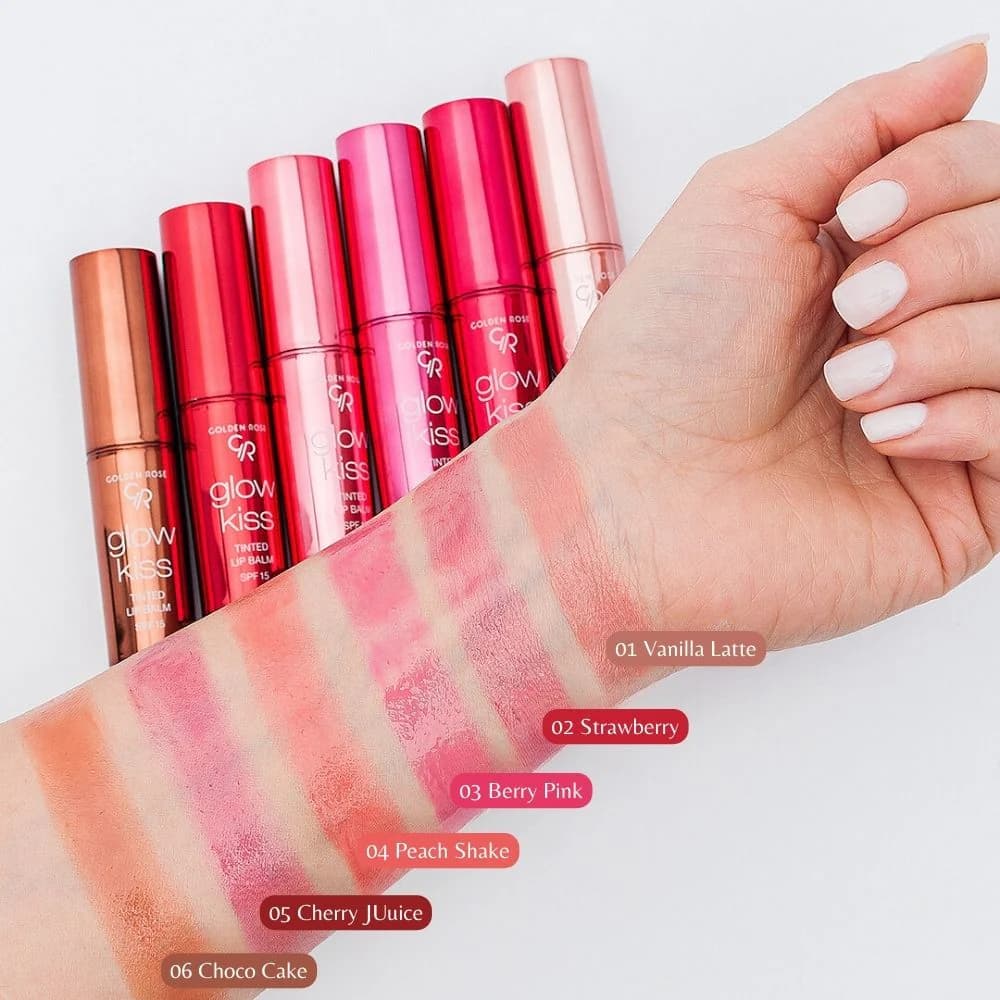 بالم لب رنگی گلدن رز مدل Glow Kiss — تصویر ۲