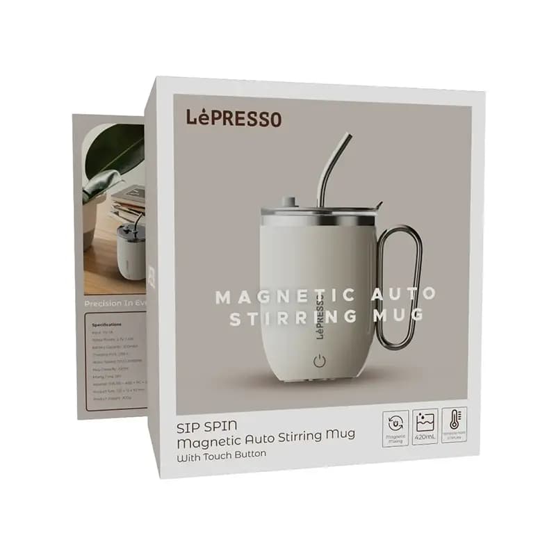 ماگ همزن دار لپرسو LePresso Sip Spin LPCFFASM0073 ظرفیت 0.42 لیتر — تصویر ۴
