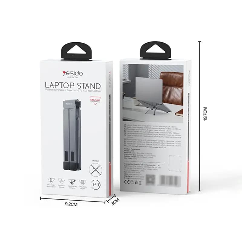 استند لپ تاپ و تبلت یسیدو Yesido LP10 — تصویر ۳