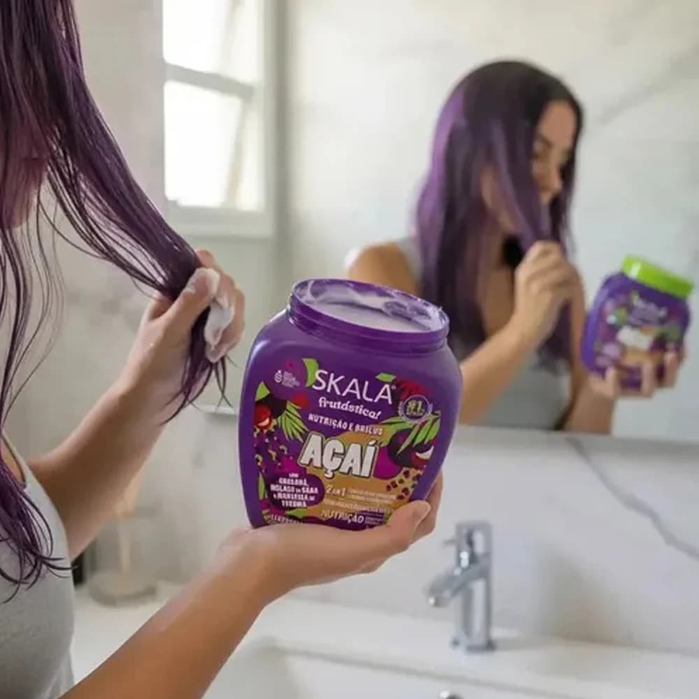 کرم نرم و مغذی کننده 2 در 1 اسکالا مدل Acai مناسب انواع مو — تصویر ۳